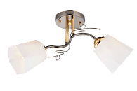 Люстра L490 x W300 x H230, мм, 2*40W (80W), PEARL BLACK+GOLD(ЖЕМЧУЖНО-ЧЕРНЫЙ+ЗОЛОТО) Rilon 06531/2 PEARL BLACK+GOLD