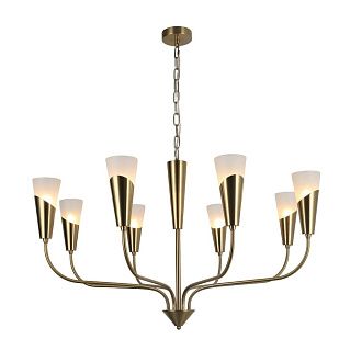 Люстра 90*90*48 см, 8*E14 Gerhort G31219/8BRS BRS+WT, Бронза