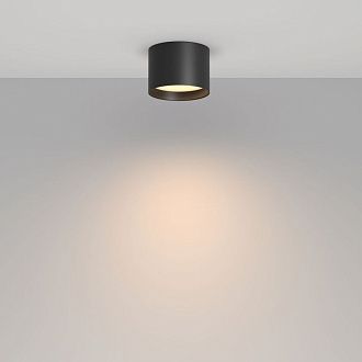 Потолочный светильник 9 см, 7W, 3000K, Maytoni Technical Glar C127CL-L7W3K-B, черный