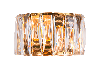 Бра L120 x W200 x H130, мм, 2*40W (80W), PT BRS(ЛАТУННОЕ ПОКРЫТИЕ) NewRgy W2432P/2A PT BRS+CL