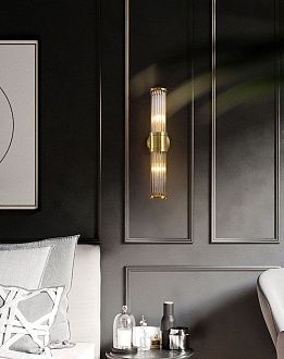 Бра Imperium Collection Claridges 123210-01 Brass 12*12*46,5 см, 2*E14*40W, ImperiumLoft 123210-01, Золотистый