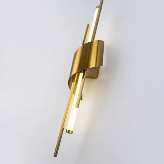 Бра 10*10*60 см, LED*6W, 4000K, Modelux  ML.729.590 BS, Латунь