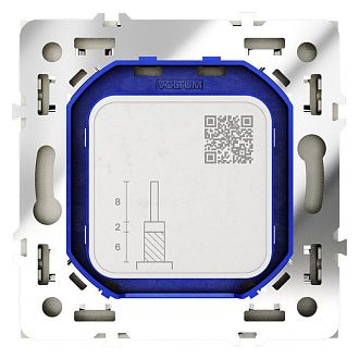 Розетка телевизионнная встраиваемая Voltum S70 оконечная TV+SAT, шелк пластик Soft touch VLS060404