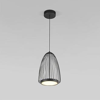 Подвесной светильник 22*22*50-150 см, LED*18W, 4000K, Eurosvet Comodita 40009/1 LED, черный, a069294