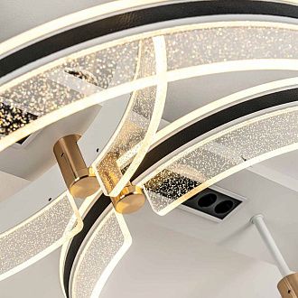 Потолочный светильник 88*50*21- см, *LED*177W, 3000-6000K, MODELIGHT  MDL.1058.880CL WH, Черный, Золото, Белый