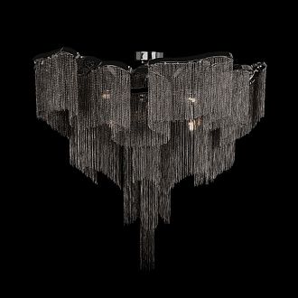 Потолочная люстра 100 см, Loft IT Stream 10208/1000C Gunmetal, черный хром