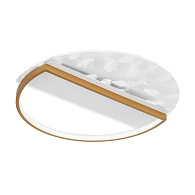 Светильник 50*50*5 см, LED 60W, 3000 / 6000K, Белый, Золото LED4U L1043-500 GD