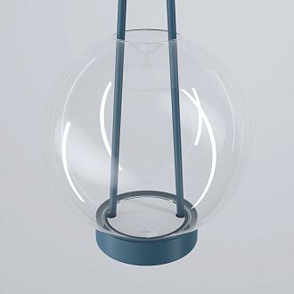 Подвесной светильник 20*20*40-120 см, LED*15W, 3000K, Eurosvet Frasco 50267/1 LED, синий, a069345