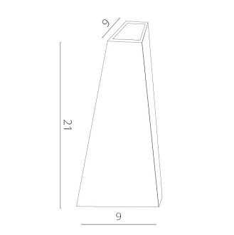Уличный настенный светодиодный светильник Arte Lamp Cometa A1524AL-1WH, белый
