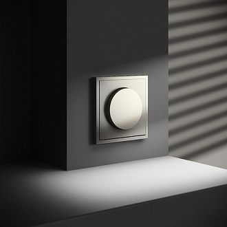 Светорегулятор встраиваемый Voltum S70 поворотно-нажимной 600 Вт, шелк пластик Soft touch VLS070304