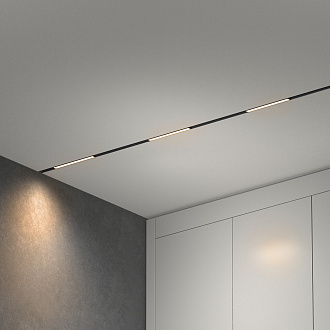Трековый светильник 30 см, 10W, 3000K,  Elektrostandard Slim Magnetic L01  85000/01, черный