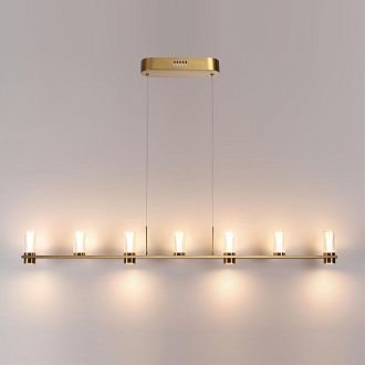 Подвесной светильник *5*200- см, 7*LED*40W, 3000K, Odeon Light Defance 7144/45L, бронзовый