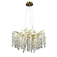 Подвесная люстра 60 см, Gerhort G31338 G31338/8GD+CL, золото