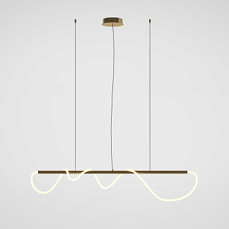 Светильник 140 см, 30W, 3000K, Maytoni MOD166PL-L30G3K, золото