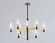 Люстра на штанге **53-90,5 см, 12*E14*40W, K, Ambrella Light High Light LH55515, черный, латунь