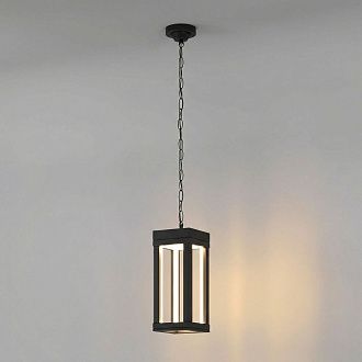 Уличный подвесной светильник Frame 3000K чёрный 1528 TECHNO LED черный Elektrostandard  4690389219115, a072091