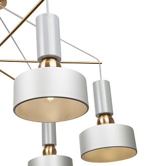 Подвесная люстра Maytoni Void MOD030PL-06GR серый, диаметр 94 см