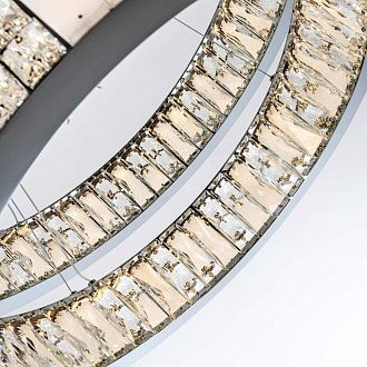 Подвесная люстра 80x80см, LED, 72Вт, 3000 / 6000K, Modelux ML.6985.800.600P CR Хром