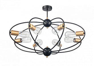 Потолочный светильник  70*47 см, 8*E27 черный, золото Vele Luce Crea VL6522L08