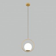 Подвесной светильник с плафоном 25 см Eurosvet Ringo 50089/1 золото