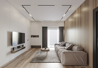 Профиль-трек SMART ONE, для натяжных потолков 200*6,2*5,1 см Denkirs Smart One TR2022-BK, черный