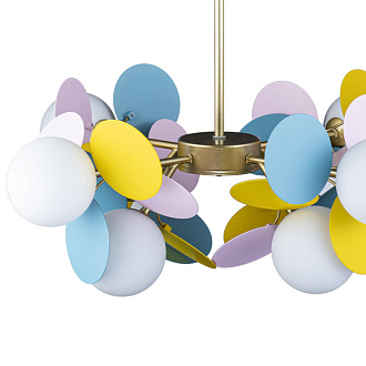 Подвесная люстра Loft IT Matisse 10008/8 mult, диаметр 60 см, золото