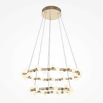 Каскадная люстра 80*80*310 см, LED, 116W, 3000К, Maytoni Tessara MOD081PL-L84G3K золотой