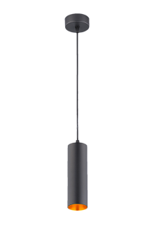 Светильник Ø60 x H200(1300), мм, 1*10W, BLACK (Черный) Rilon 1021B-S BLACK