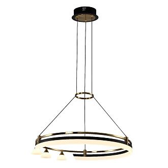 Люстра 60*60*120 см, 4*LED*42W, 3000K Gerhort G52121/1+3R GD+BK WT, Золото, черный