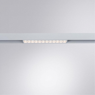 Трековый светильник 22,2*2,2 см, 1*LED*12W, 4000К, Arte lamp Linea Белый A4664PL-1WH