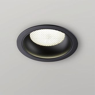 Светильник встраиваемый 12*12*3 см, вр 10,5 см, 1*GX53*12W, Novotech Gemini 371004, черный