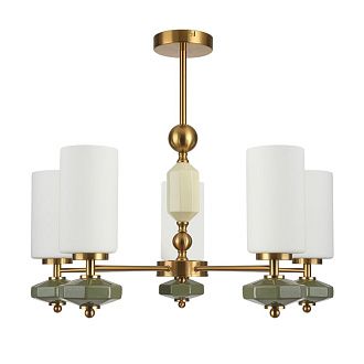 Люстра на штанге 63 см, Lumion Moderni Mila 8427/5C, латунь