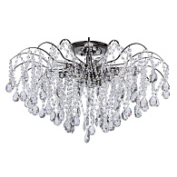 Люстра 72*45 см, 9*E14 перламутровый черный/прозрачный MW-Light Бриз 464018809