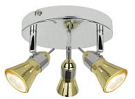 Люстра Ø210 x H140, мм, 3*15W (45W), CH+GD(Хром + Золото) Sfera Sveta 1085987/3C CH+GD