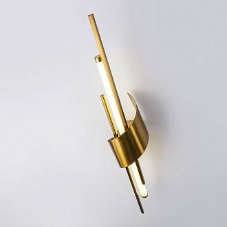 Бра 10*10*60 см, LED*6W, 4000K, Modelux  ML.729.590 BS, Латунь