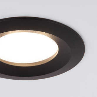 Встраиваемый точечный светильник 110 MR16 черный Elektrostandard, вр 6,5 см