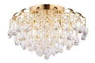 Люстра Ø560 x H360, мм, 6*40W (240W) + 6*3W (18W), FGD (ЗОЛОТО) Rilon 1504/6+6 FGD