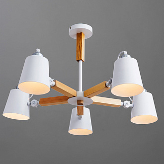 Потолочный светильник Arte Lamp A7141PL-5WH белый, диаметр 75 см