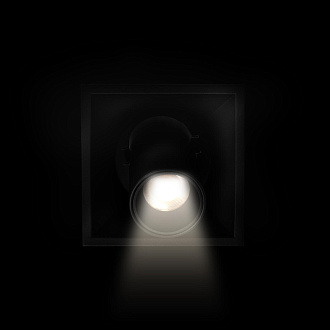 Встраиваемый светильник 9*9*9 см, 1*LED*10W 4000K LOFT IT Lens 10322/B Black черный, вр 8,5 см
