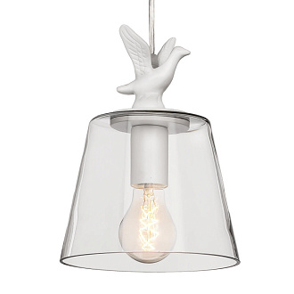 Подвесной светильник с птичкой LOFT IT 1807, белый