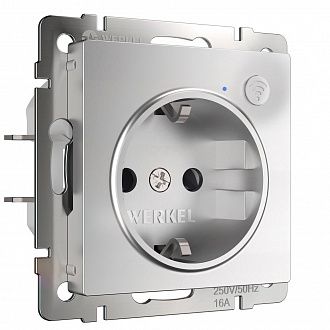 W1171606 Умная Розетка, серебряный Werkel, 4690389176074