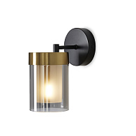 Бра 21 см, Freya Modern FR5432WL-01BBS, черный-латунь