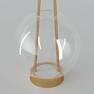 Настольный светильник 20*20*32 см, LED*6W, 3000K, Eurosvet Frasco 80507/1, латунь, a069347