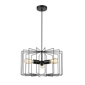 Подвесной светильник  44*145 см, 3*E27 черный Vele Luce Mascot VL5332P03