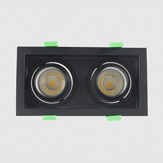 Встраиваемый светильник 18 см, Crystal Lux CLT 069C2 BL, черный, вр 16*8 см
