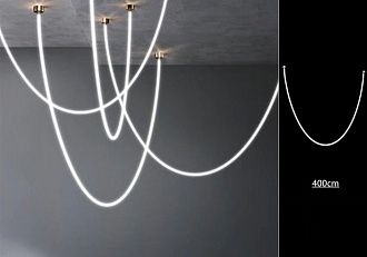 Светильник подвесной ElegantLight DZN-8313 SILICONE  D22/H4000/1/LED/4000K 24-07 (1/10) 220v