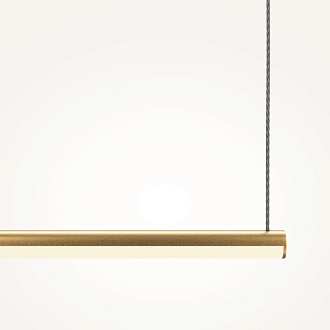 Подвесной светильник 120*1,7*316,7 см, LED, 16W, 3000К, Maytoni Halo MOD246PL-L24BSK латунный