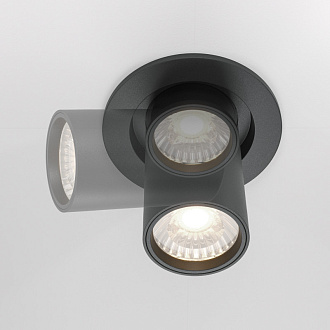 Встраиваемый светильник 9,5*9,8 см, LED*10W, 4000 К, Hidden DL045-01-10W4K-B Maytoni Downlight, Черный
