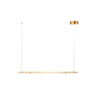 Линейный светильник 120*18*310 см, LED, 20W, 3000К, Maytoni Plume MOD340PL-L20BS3K латунный