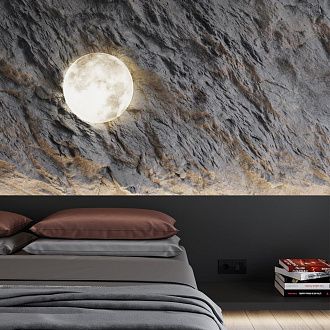 Cветильник 38*8 см, LED 48W, 4000 К, IP43, белый/серый, пластик Sonex Mon, 3084/DL